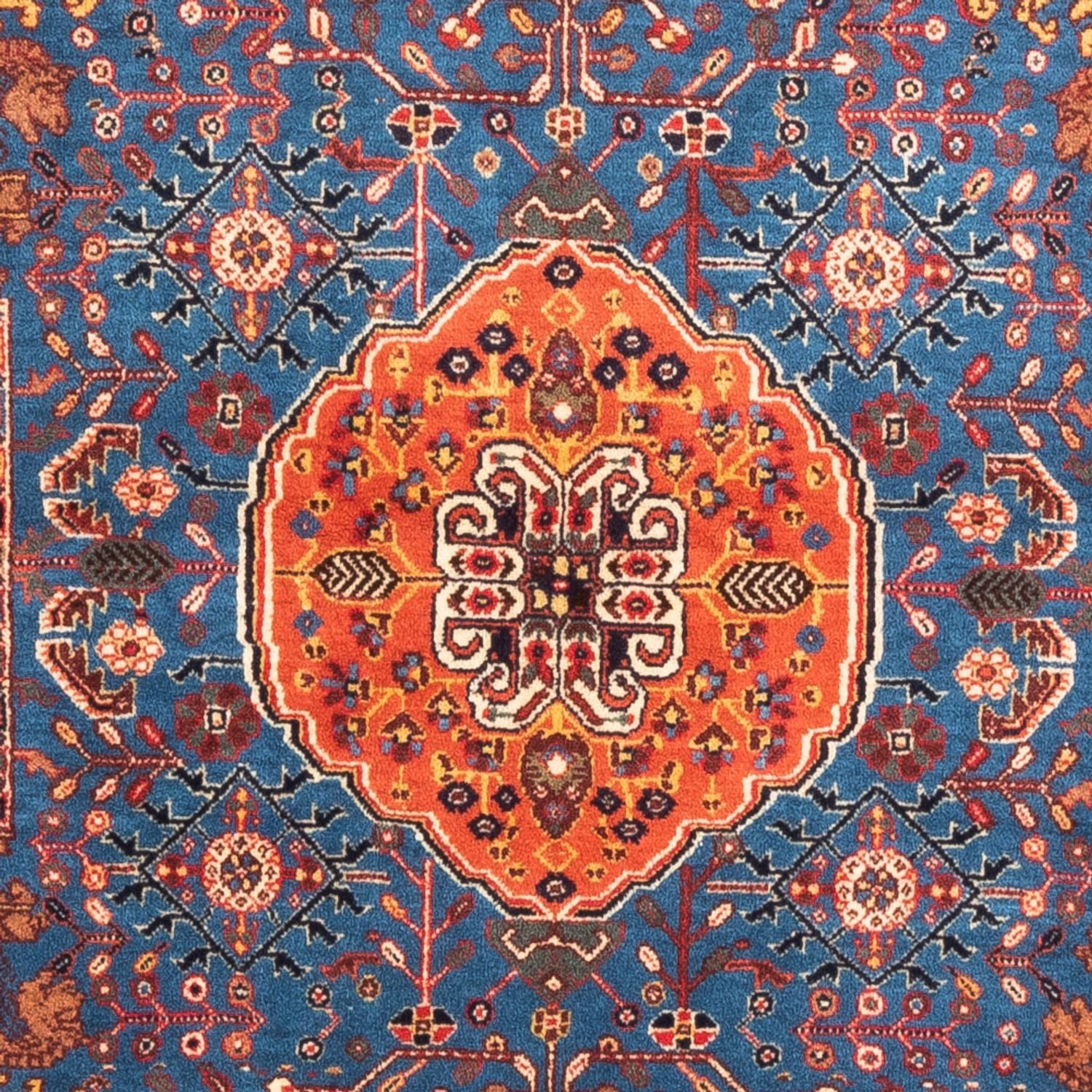 Perserteppich - Nomadic - 156 x 110 cm - blau
