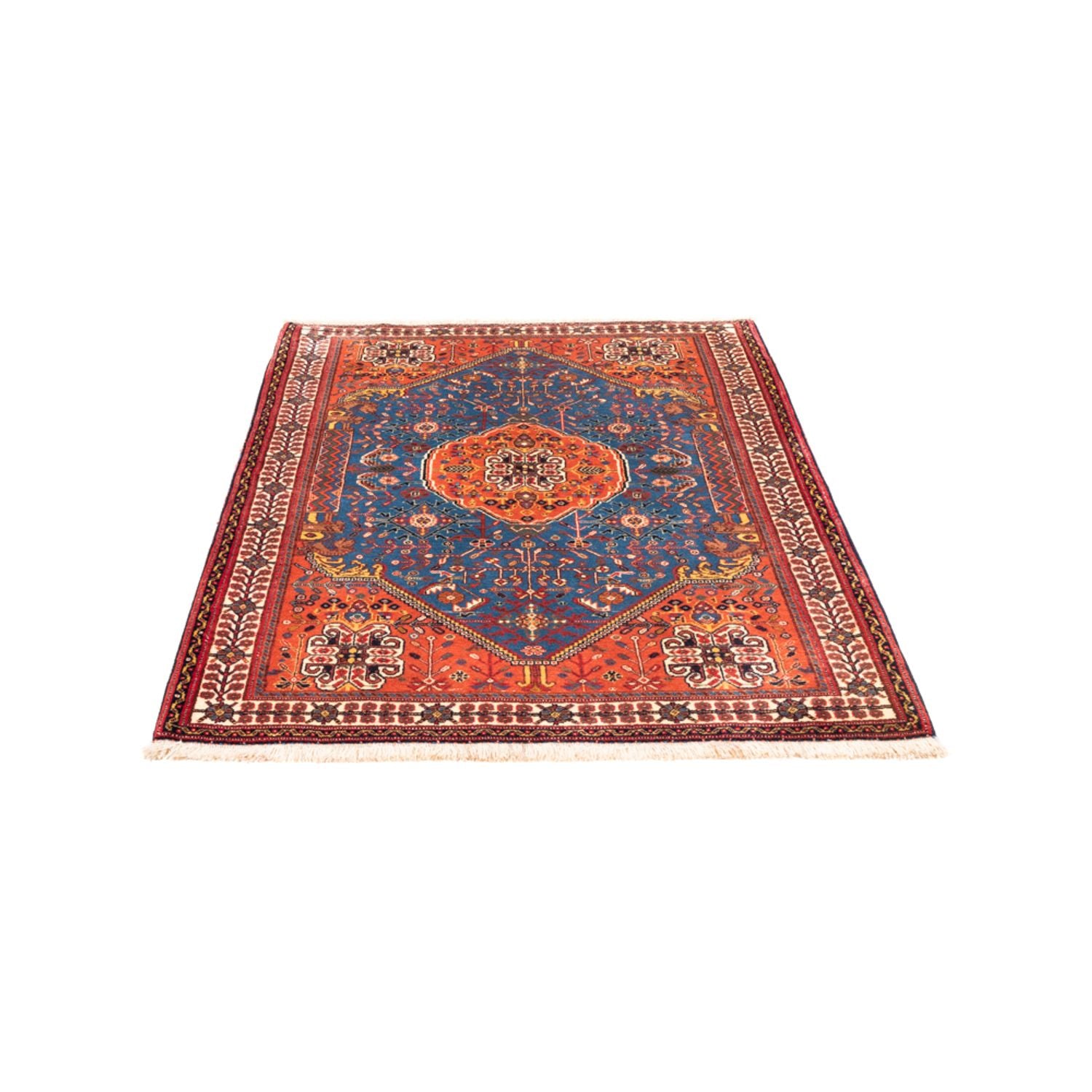 Perserteppich - Nomadic - 156 x 110 cm - blau