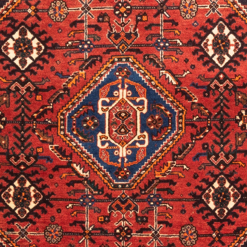 Perserteppich - Nomadic - 140 x 108 cm - rot