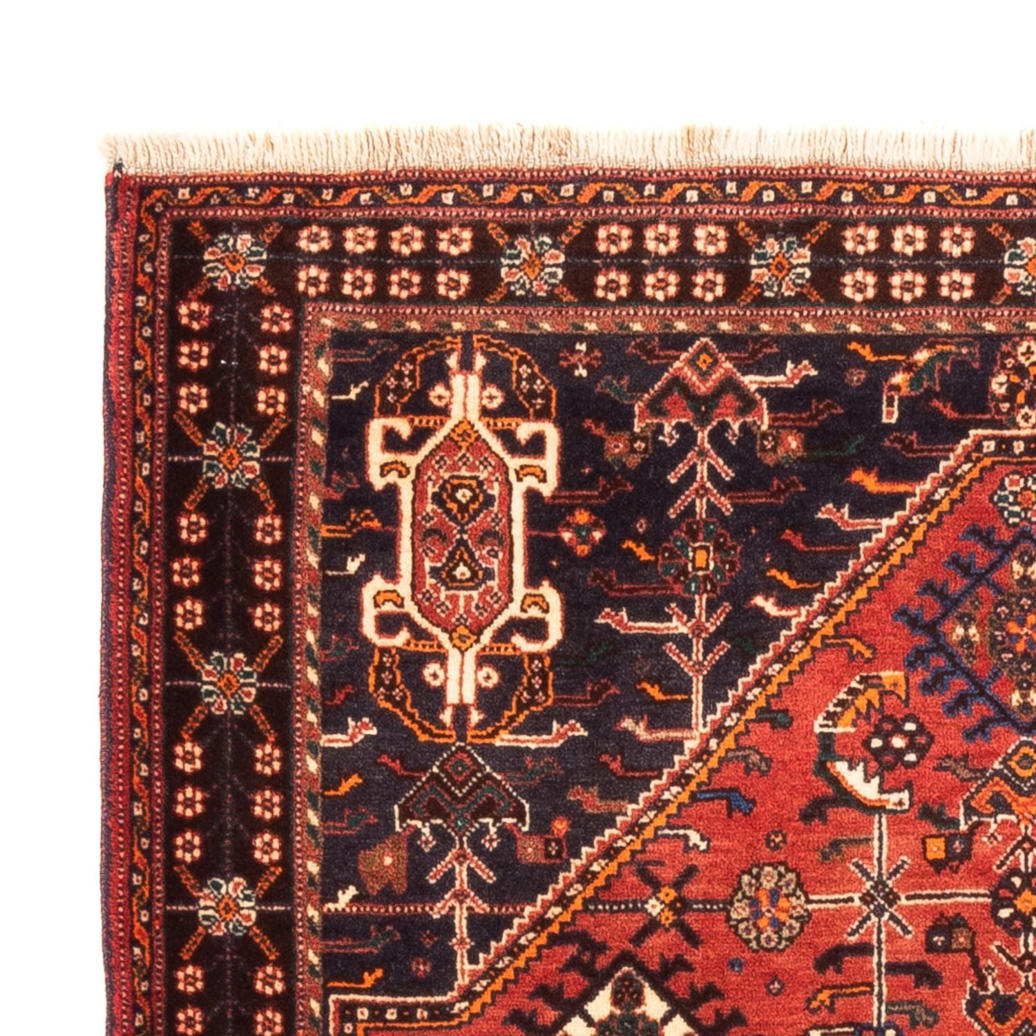 Perserteppich - Nomadic - 140 x 108 cm - rot