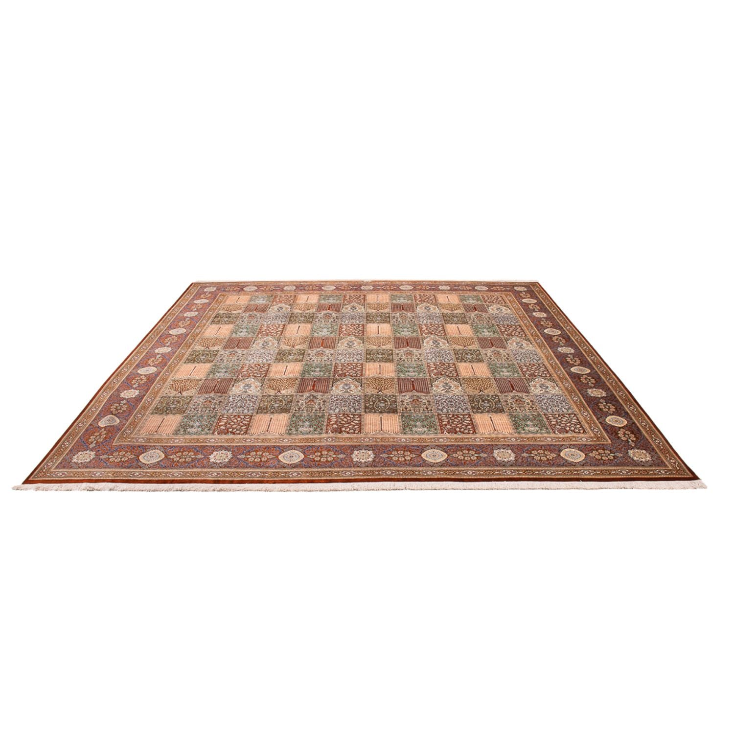 Seidenteppich - Ghom Seide - Premium quadratisch  - 302 x 297 cm - mehrfarbig