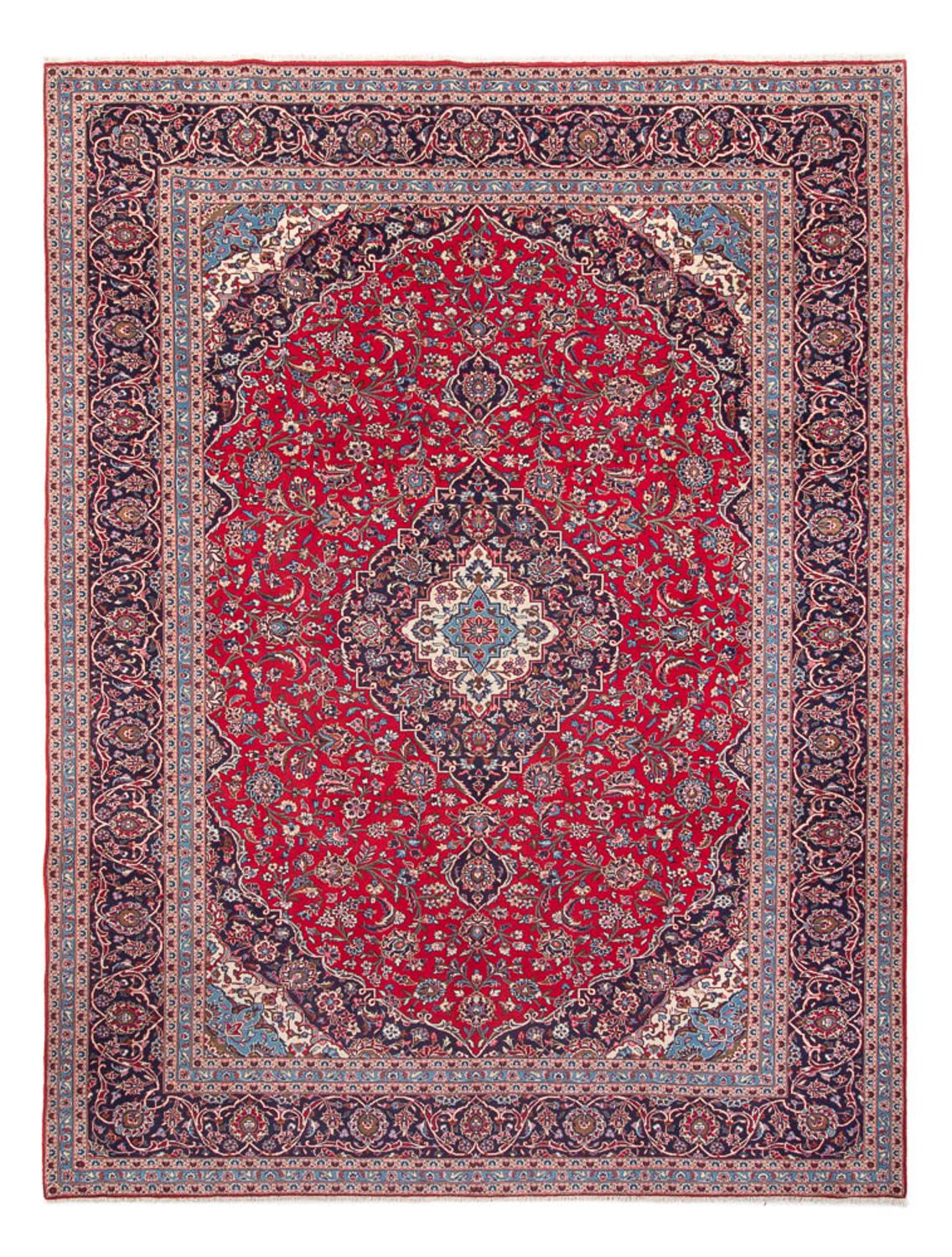 Perserteppich - Keshan - 394 x 292 cm - rot