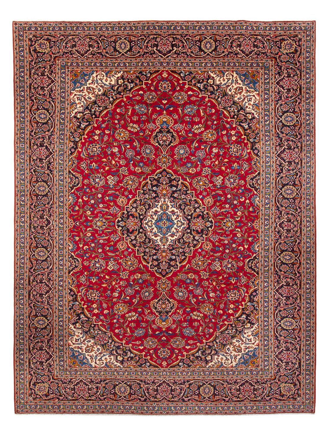 Perserteppich - Keshan - 398 x 297 cm - rot
