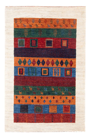 Gabbeh Teppich - Loribaft Perser - 129 x 83 cm - mehrfarbig