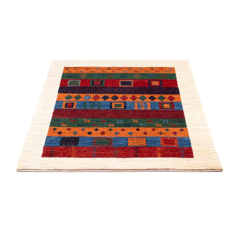 Gabbeh Teppich - Loribaft Perser - 129 x 83 cm - mehrfarbig
