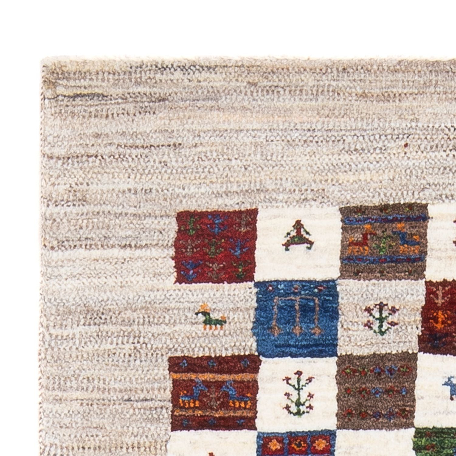 Gabbeh Teppich - Loribaft Perser - 132 x 78 cm - mehrfarbig