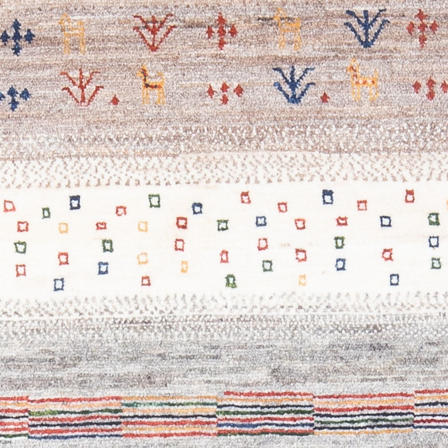 Gabbeh Teppich - Loribaft Perser - 142 x 82 cm - mehrfarbig
