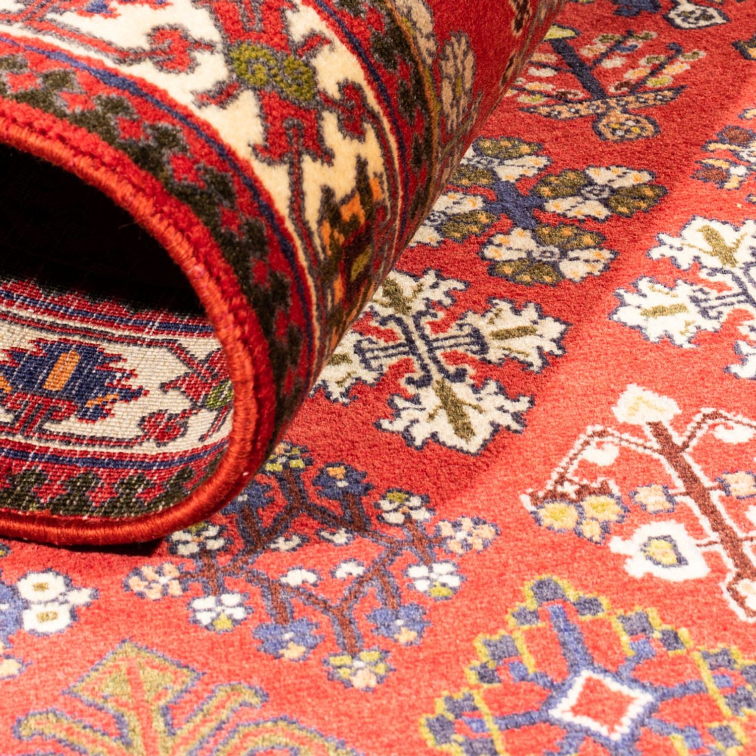 Perserteppich - Nomadic - 154 x 107 cm - rot