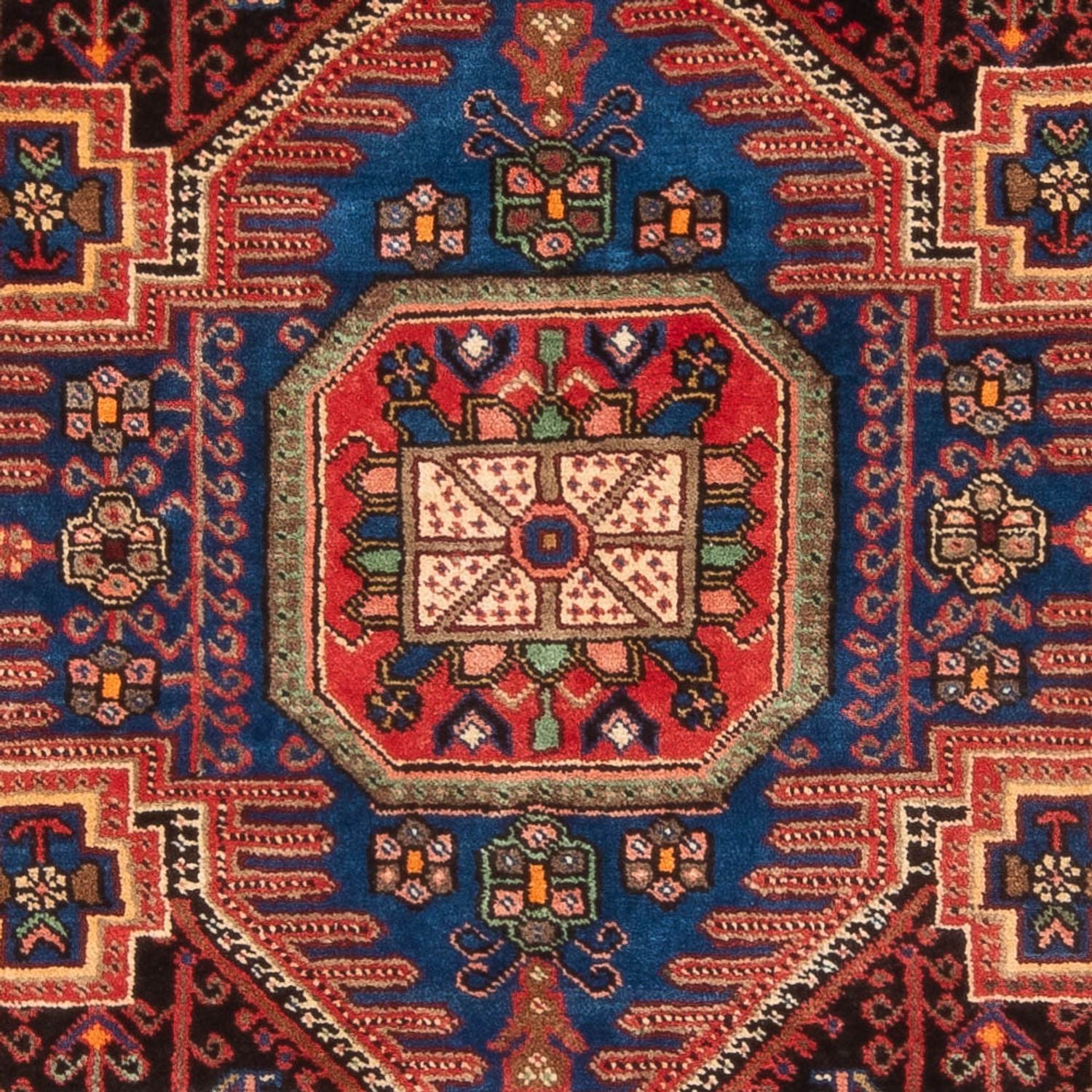 Perserteppich - Nomadic - 202 x 148 cm - bordeauxrot