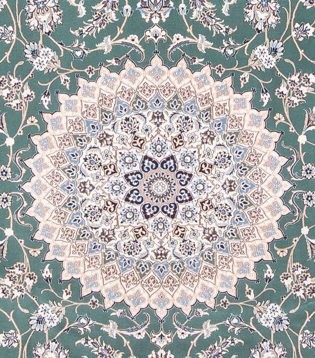 Perserteppich - Nain - Premium - 260 x 255 cm - grün