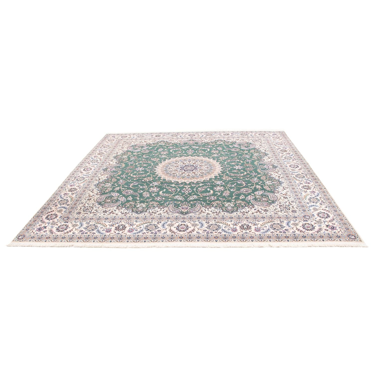 Perserteppich - Nain - Premium - 260 x 255 cm - grün