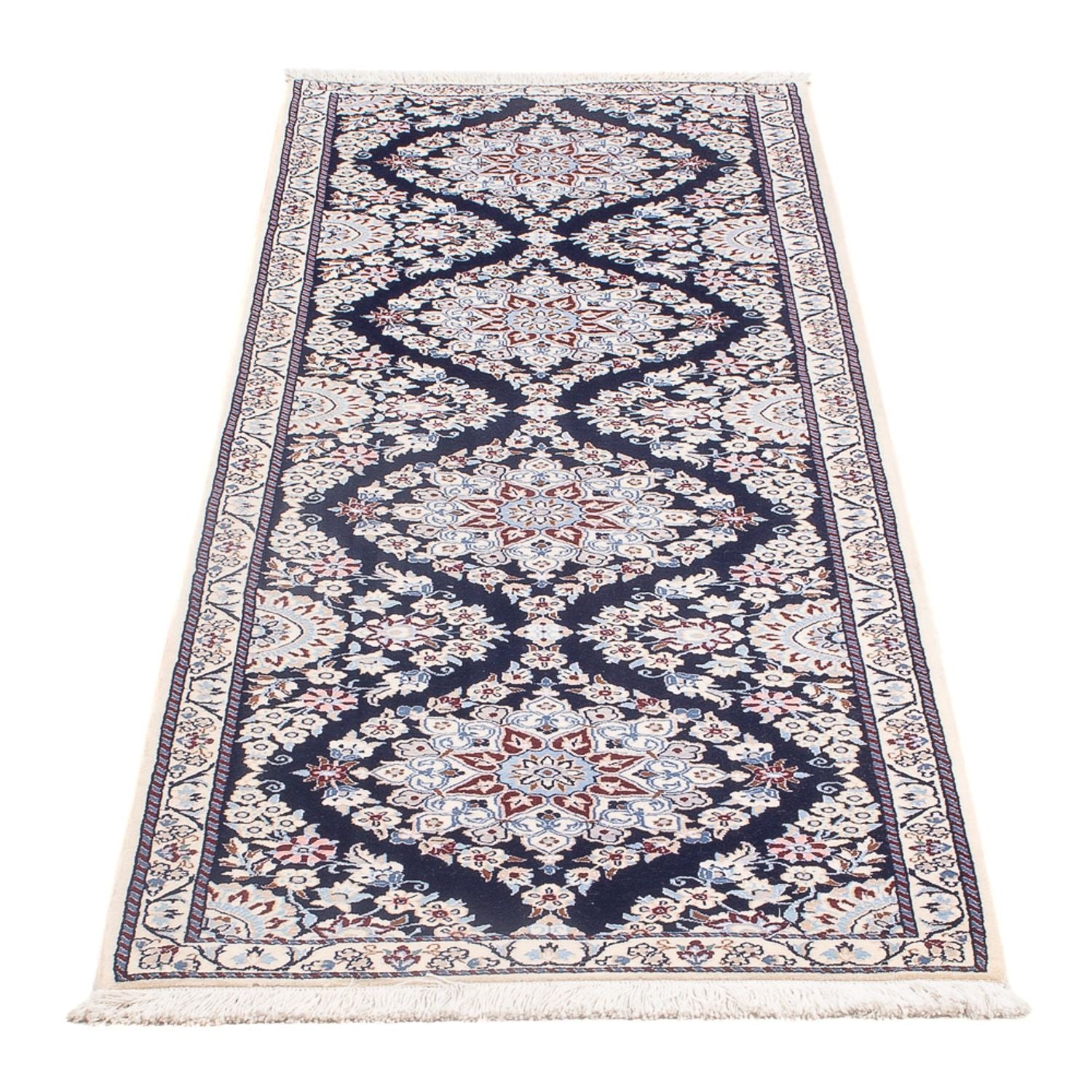 Läufer Perser - Nain - Premium - 188 x 58 cm - dunkelblau