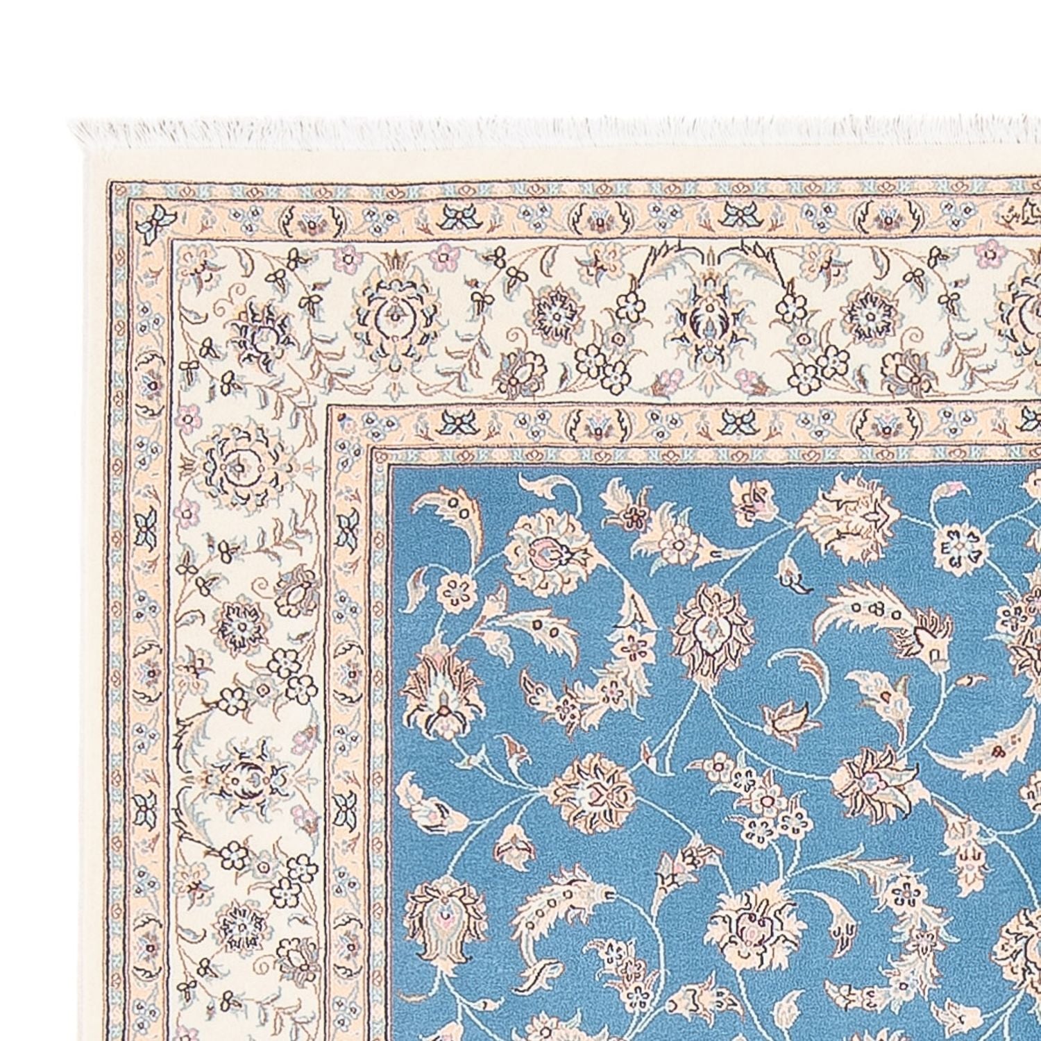 Perserteppich - Nain - Premium - 208 x 150 cm - blau