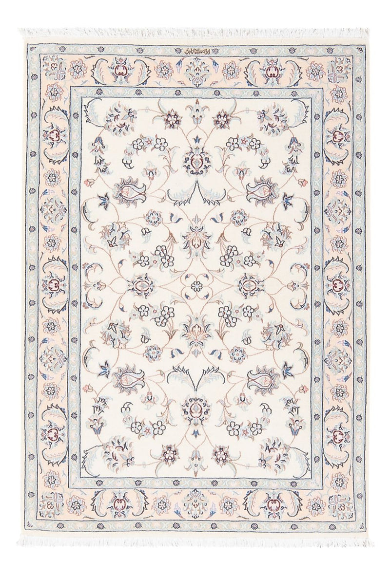 Perserteppich - Nain - Premium - 121 x 82 cm - creme