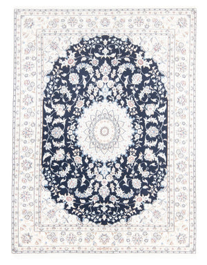 Perserteppich - Nain - Royal - 196 x 147 cm - dunkelblau