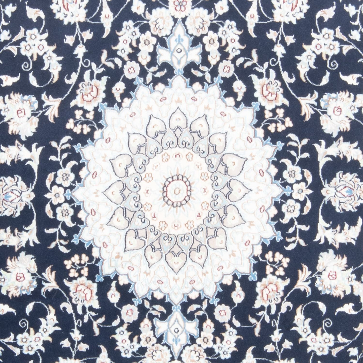 Perserteppich - Nain - Royal - 196 x 147 cm - dunkelblau