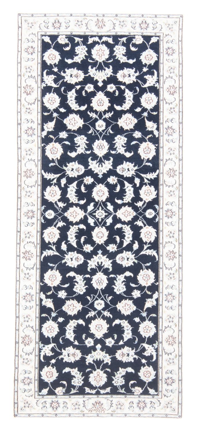 Läufer Perser - Nain - Royal - 194 x 82 cm - dunkelblau