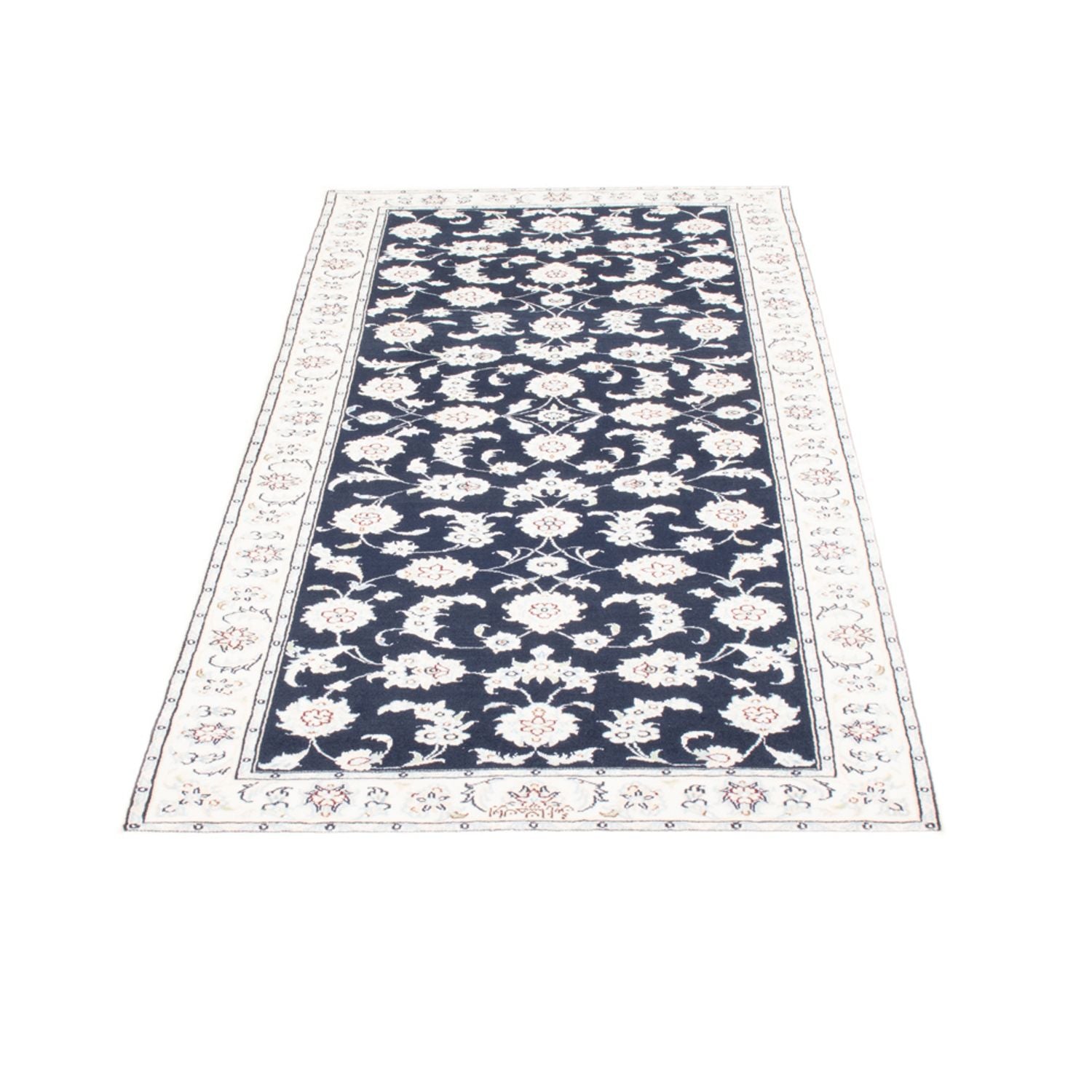 Läufer Perser - Nain - Royal - 194 x 82 cm - dunkelblau
