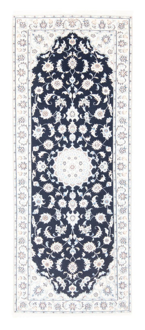 Läufer Perser - Nain - Royal - 197 x 81 cm - dunkelblau