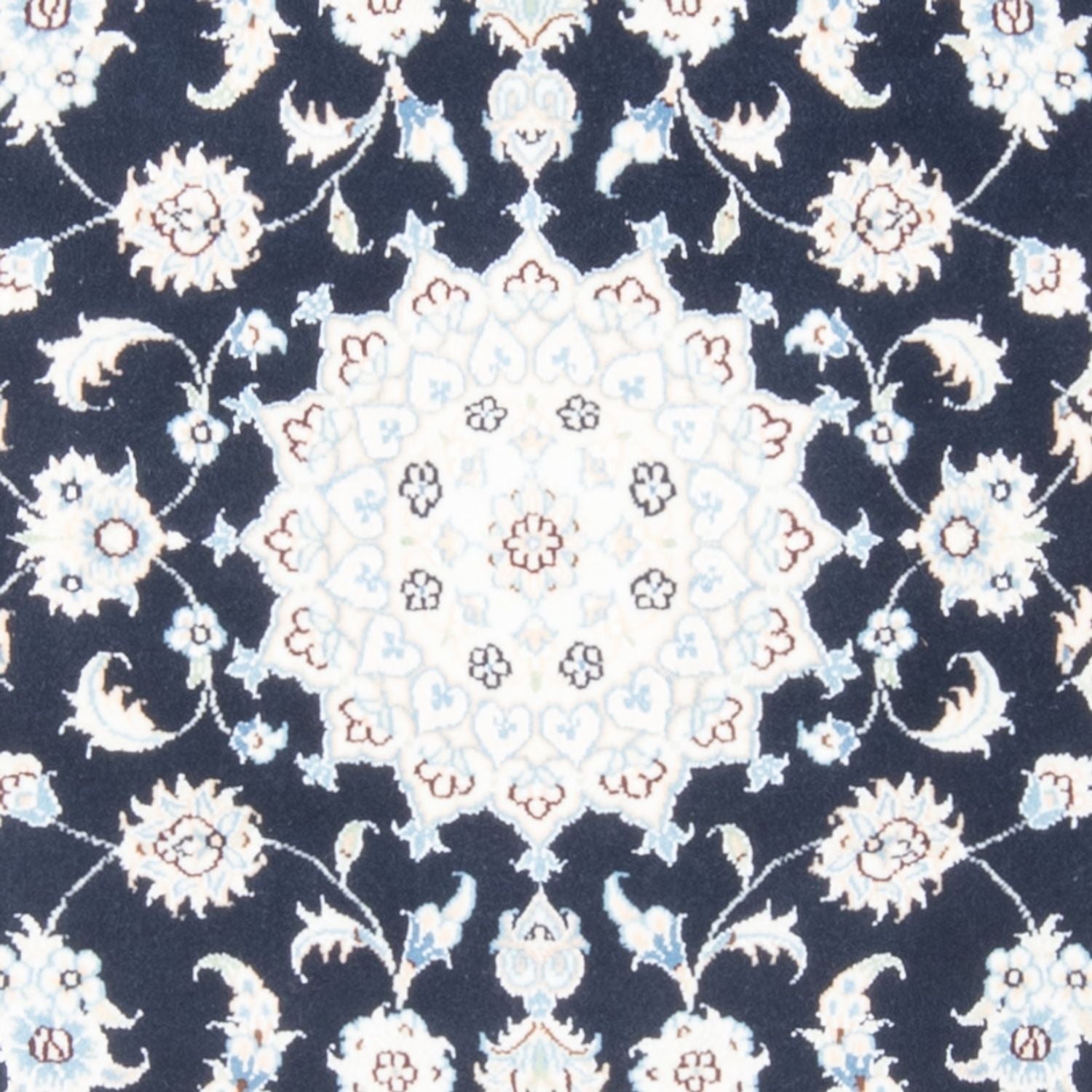 Läufer Perser - Nain - Royal - 197 x 81 cm - dunkelblau