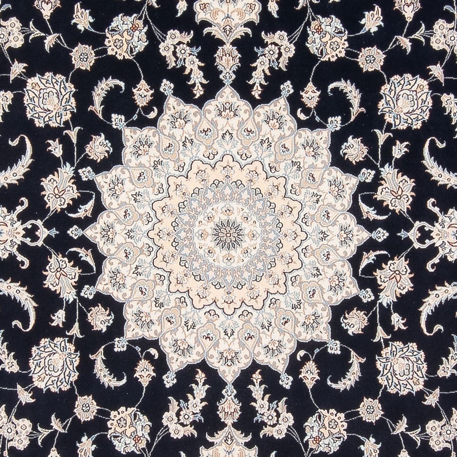Perserteppich - Nain - Premium - 275 x 228 cm - dunkelblau