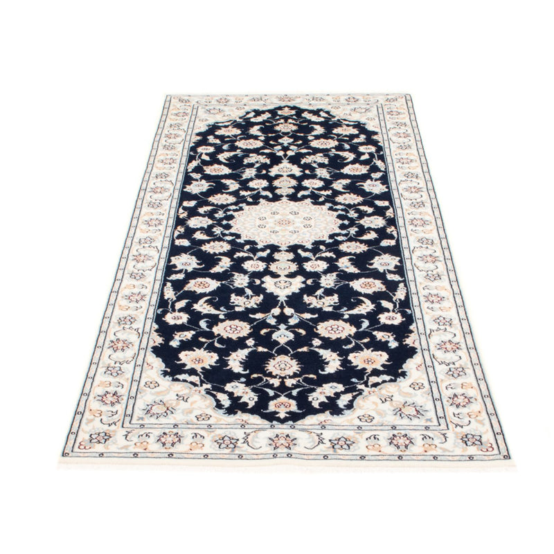 Läufer Perser - Nain - Royal - 197 x 80 cm - dunkelblau
