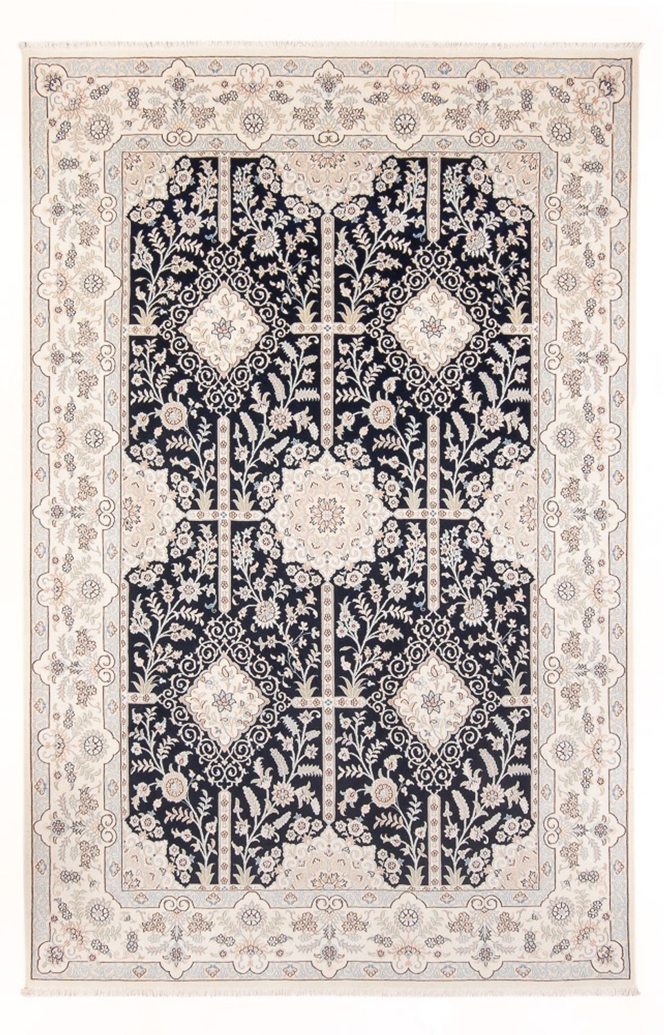 Perserteppich - Nain - Premium - 295 x 200 cm - dunkelblau