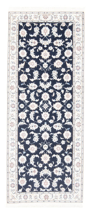 Läufer Perser - Nain - Royal - 197 x 80 cm - dunkelblau