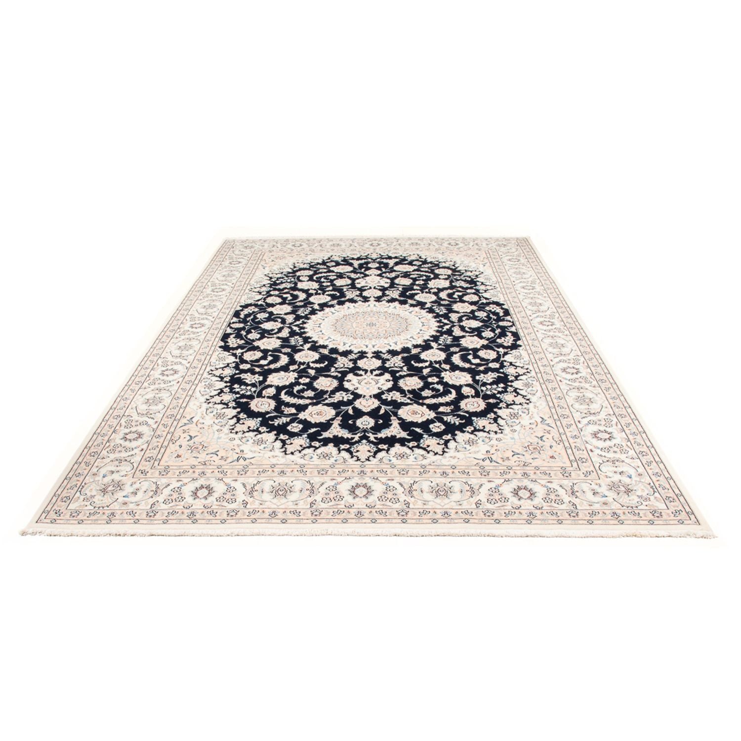 Perserteppich - Nain - Premium - 298 x 197 cm - dunkelblau