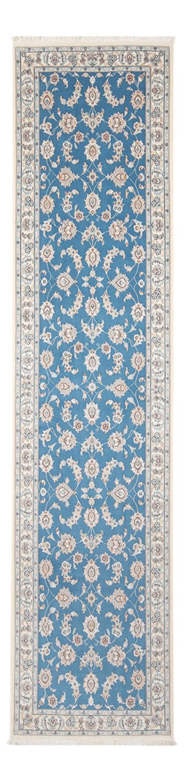 Läufer Perser - Nain - Premium - 312 x 80 cm - blau