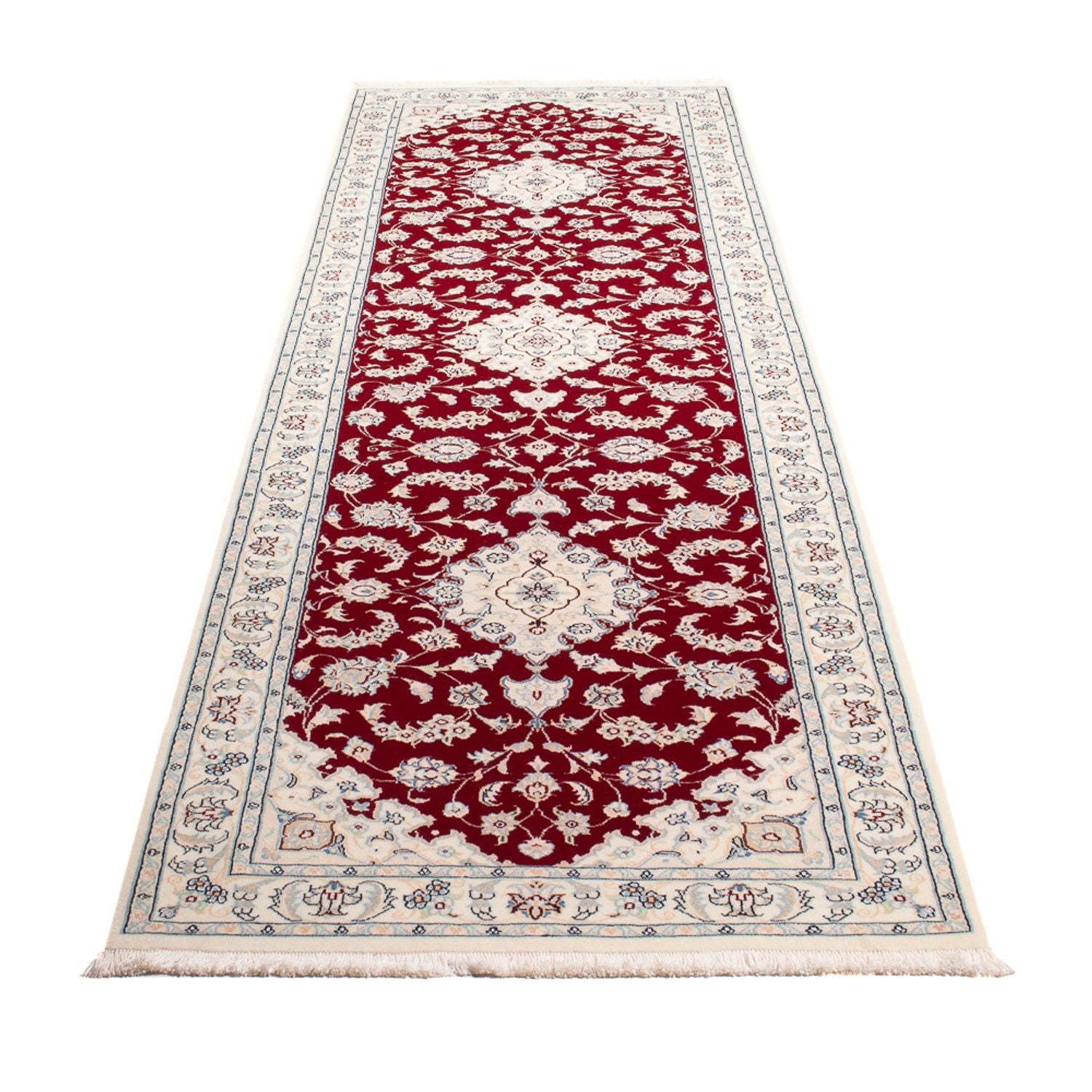 Läufer Perser - Nain - Premium - 292 x 80 cm - rot