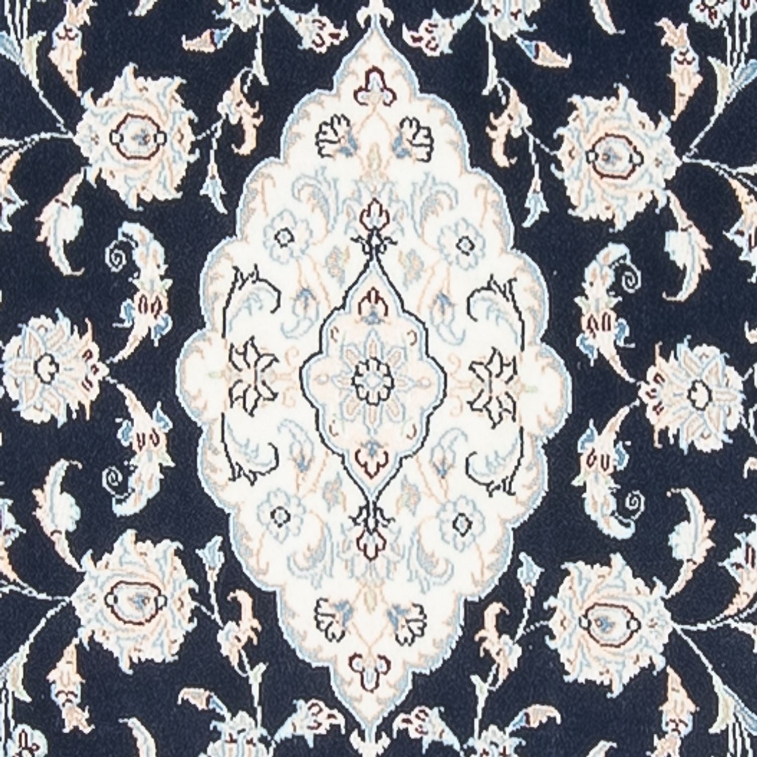 Läufer Perser - Nain - Premium - 346 x 88 cm - dunkelblau