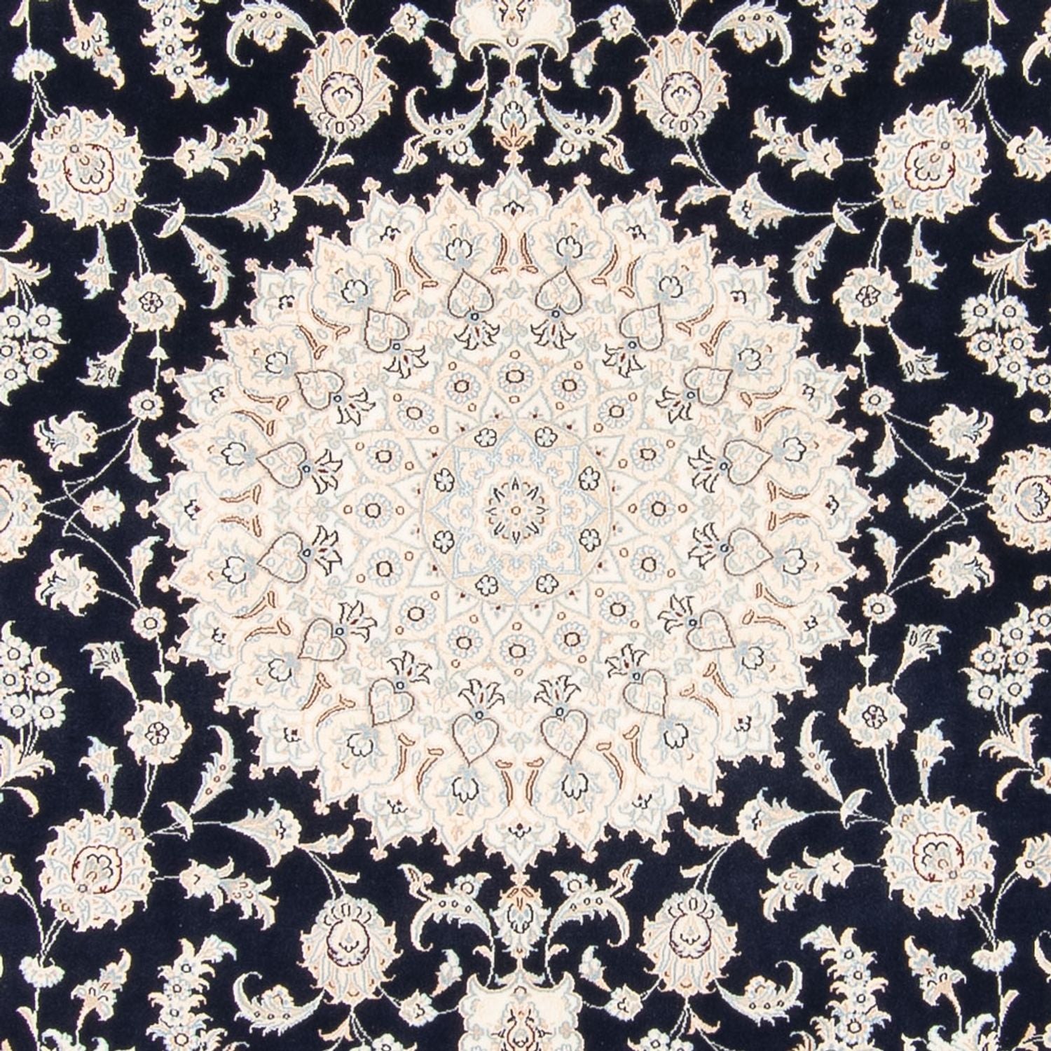 Perserteppich - Nain - 260 x 245 cm - dunkelblau