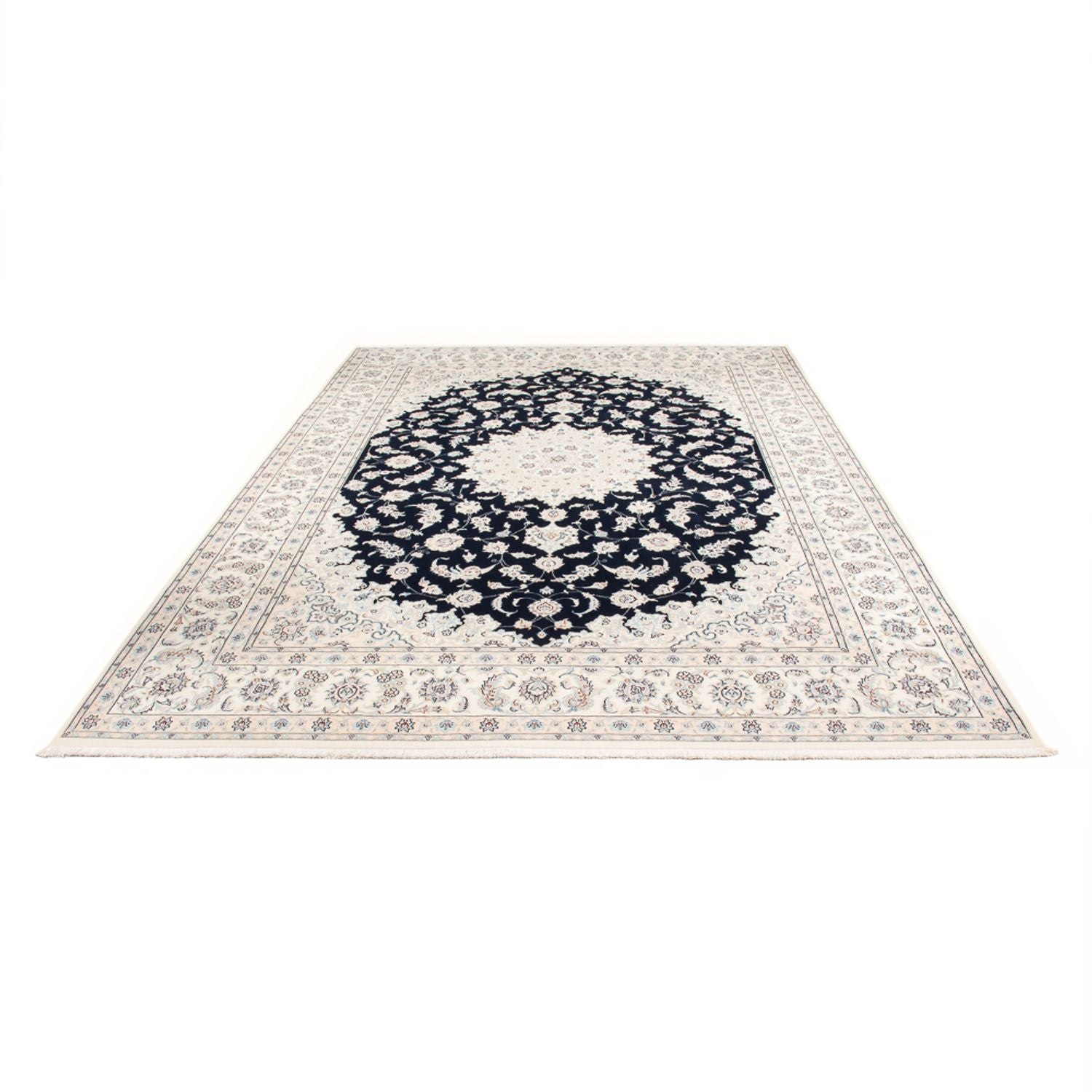 Perserteppich - Nain - Premium - 346 x 244 cm - dunkelblau