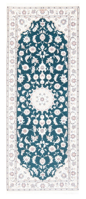 Läufer Perser - Nain - Royal - 200 x 81 cm - grün