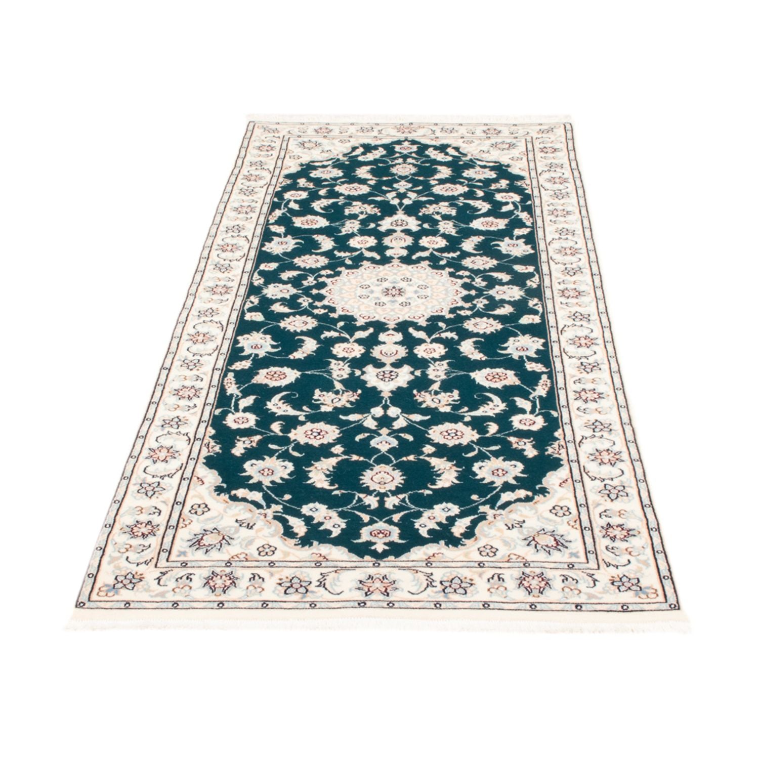Läufer Perser - Nain - Royal - 200 x 81 cm - grün