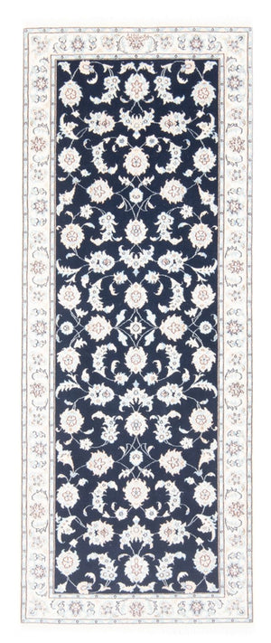 Läufer Perser - Nain - Royal - 200 x 80 cm - dunkelblau