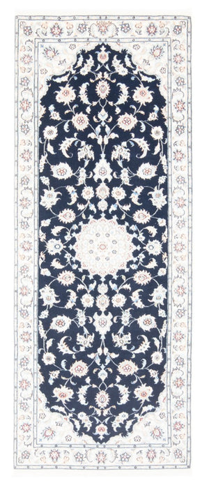 Läufer Perser - Nain - Royal - 204 x 81 cm - dunkelblau