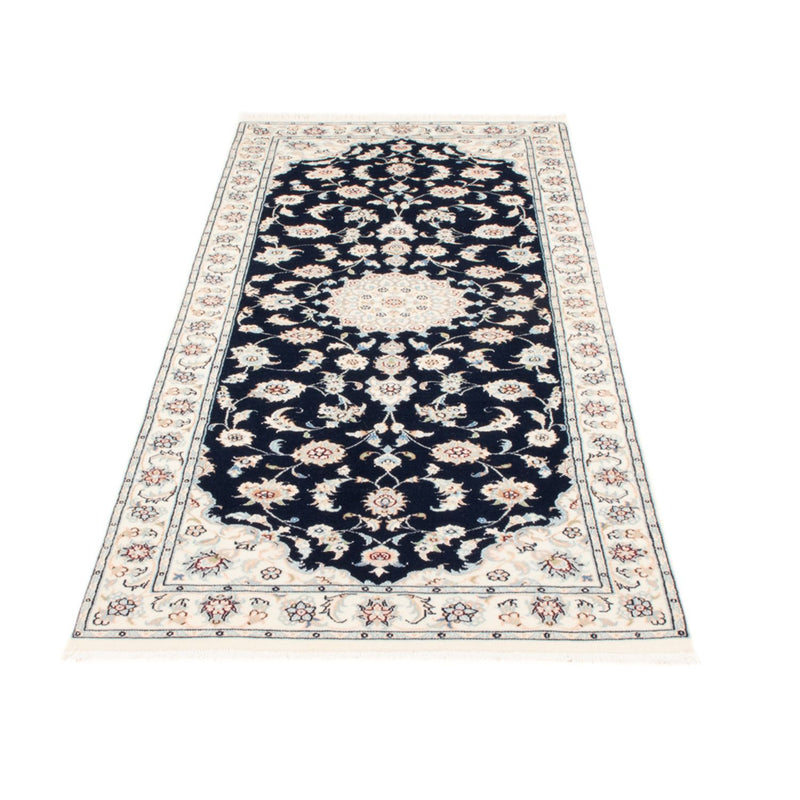 Läufer Perser - Nain - Royal - 204 x 81 cm - dunkelblau
