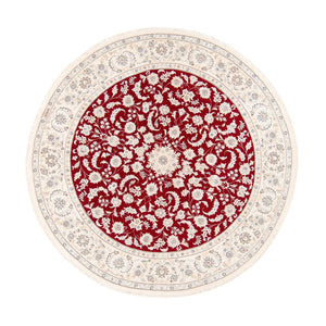 Perserteppich - Nain rund  - 200 x 200 cm - rot