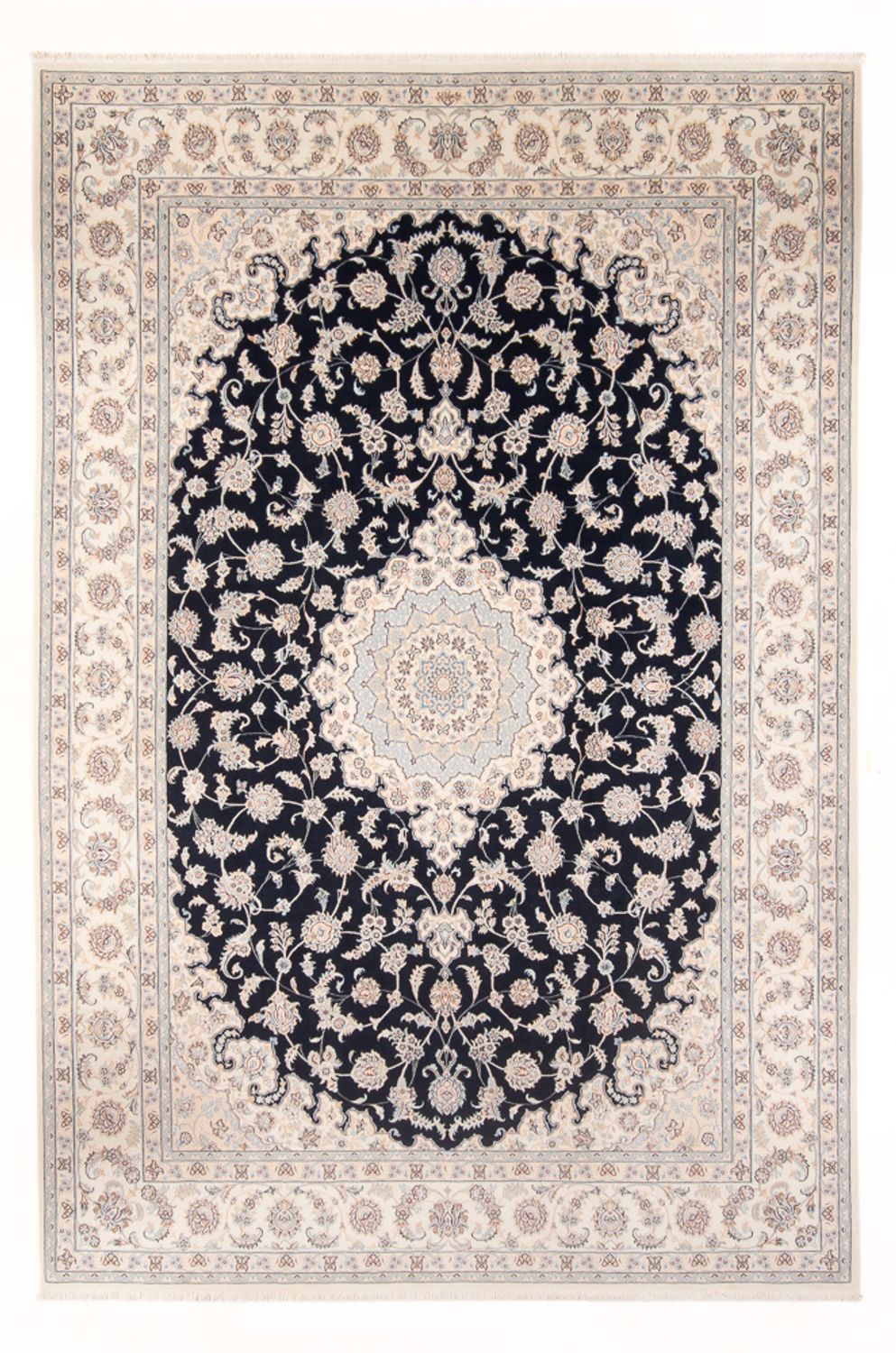 Perserteppich - Nain - Premium - 342 x 246 cm - dunkelblau