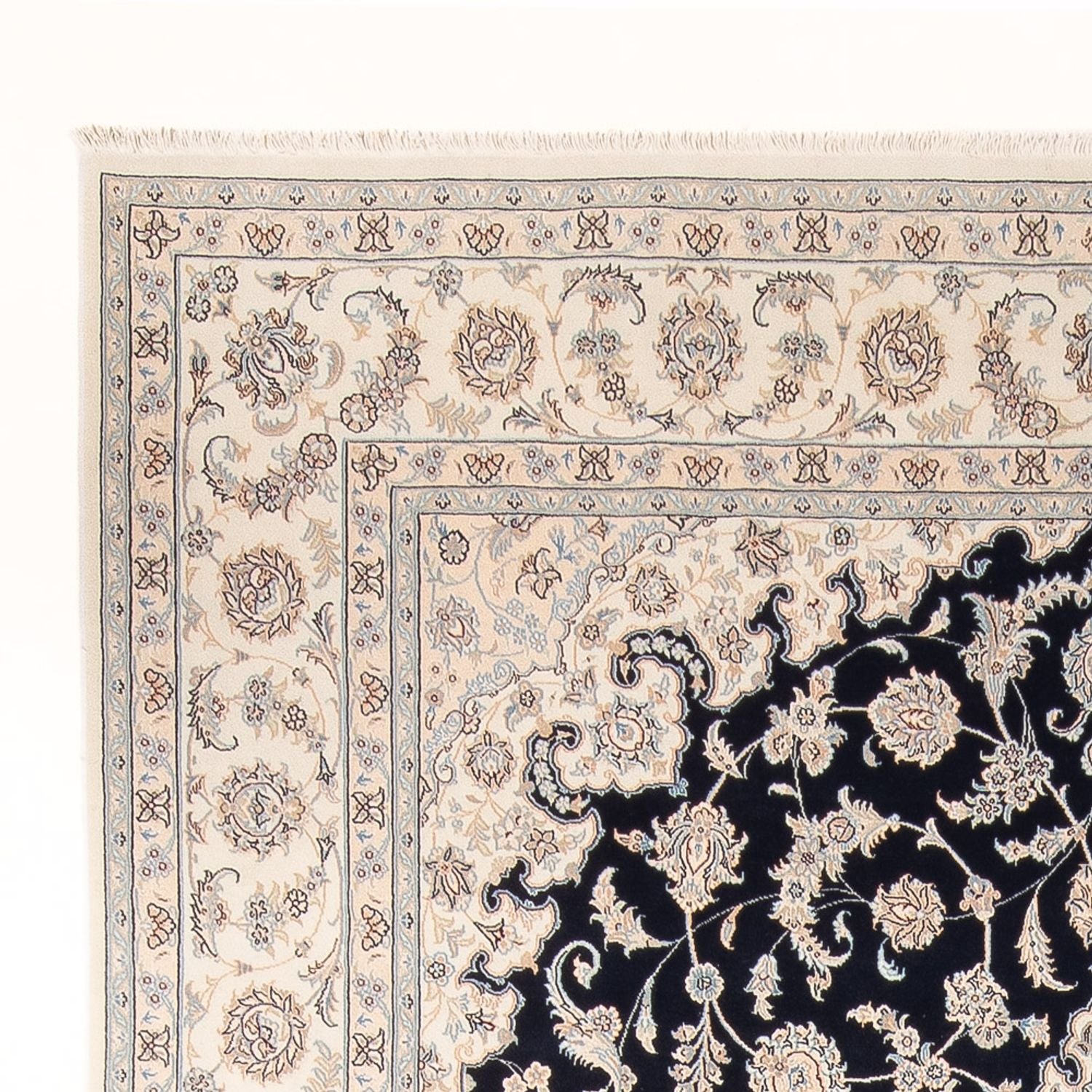 Perserteppich - Nain - Premium - 342 x 246 cm - dunkelblau