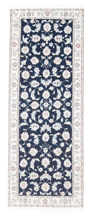 Läufer Perser - Nain - Royal - 207 x 80 cm - dunkelblau