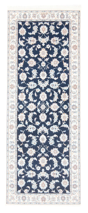 Läufer Perser - Nain - Royal - 205 x 78 cm - dunkelblau