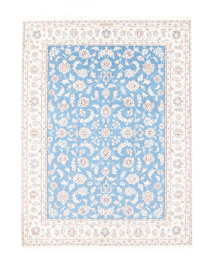 Perserteppich - Nain - Royal - 196 x 150 cm - hellblau