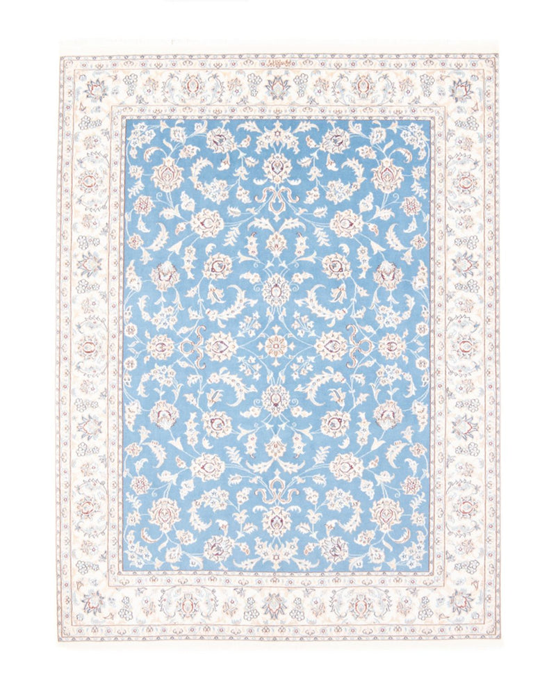 Perserteppich - Nain - Royal - 196 x 150 cm - hellblau