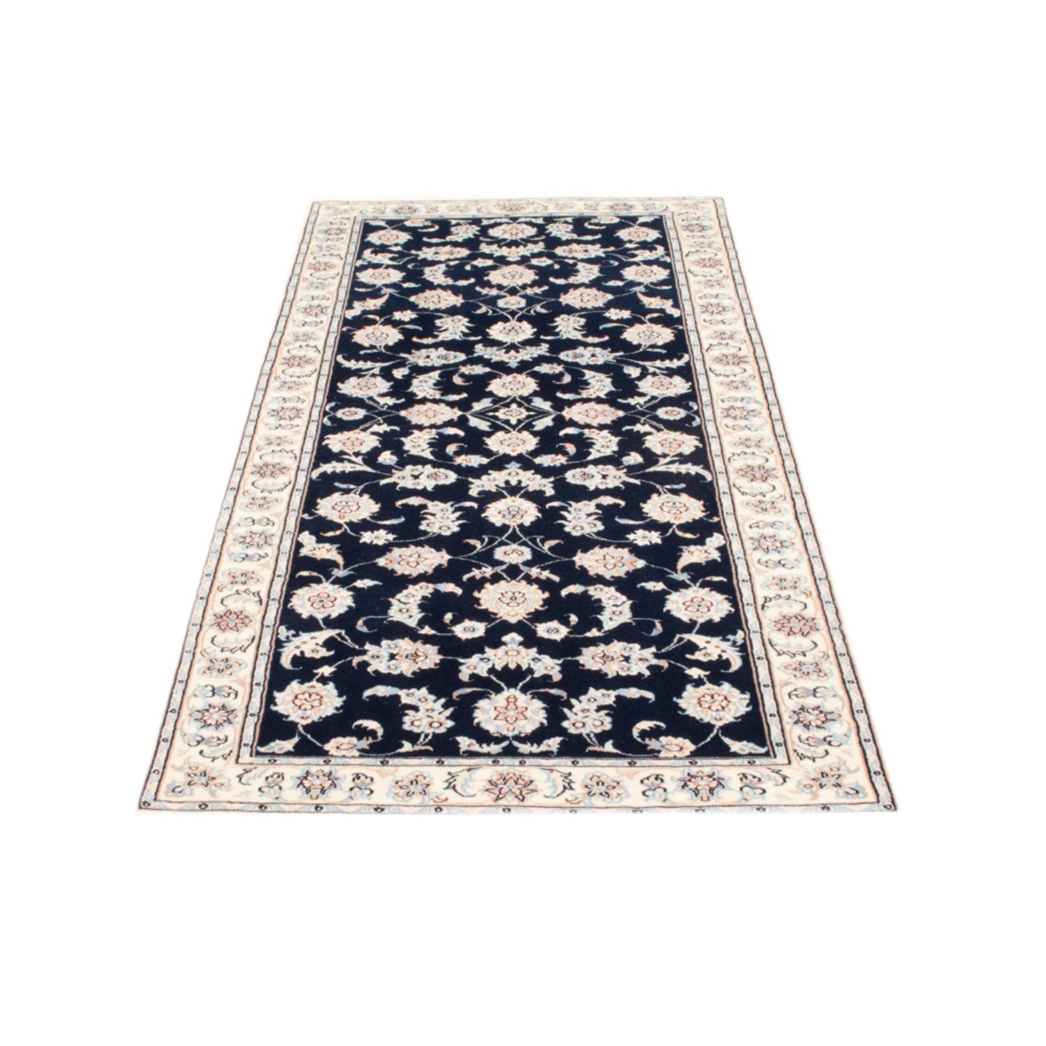 Läufer Perser - Nain - Royal - 205 x 80 cm - dunkelblau