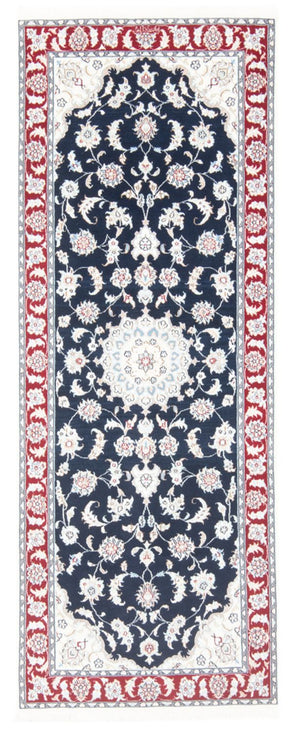 Läufer Perser - Nain - Royal - 196 x 79 cm - dunkelblau