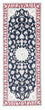 Läufer Perser - Nain - Royal - 196 x 79 cm - dunkelblau