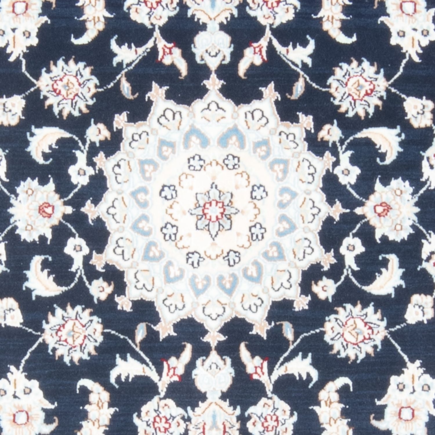 Läufer Perser - Nain - Royal - 196 x 79 cm - dunkelblau
